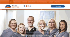 Desktop Screenshot of mccalldentures.com
